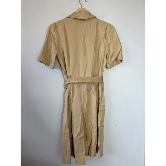 NEW LK Bennett Stella Lined Blend Belted Short Sleeves Short Playsuit Size: 2